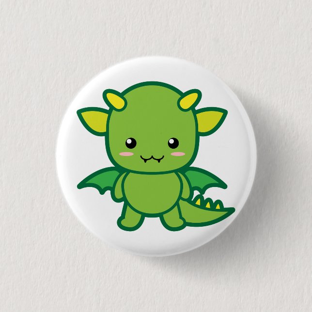 Dragon 1 Inch Round Button (Front)