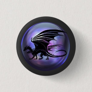 Dragon 1 Inch Round Button