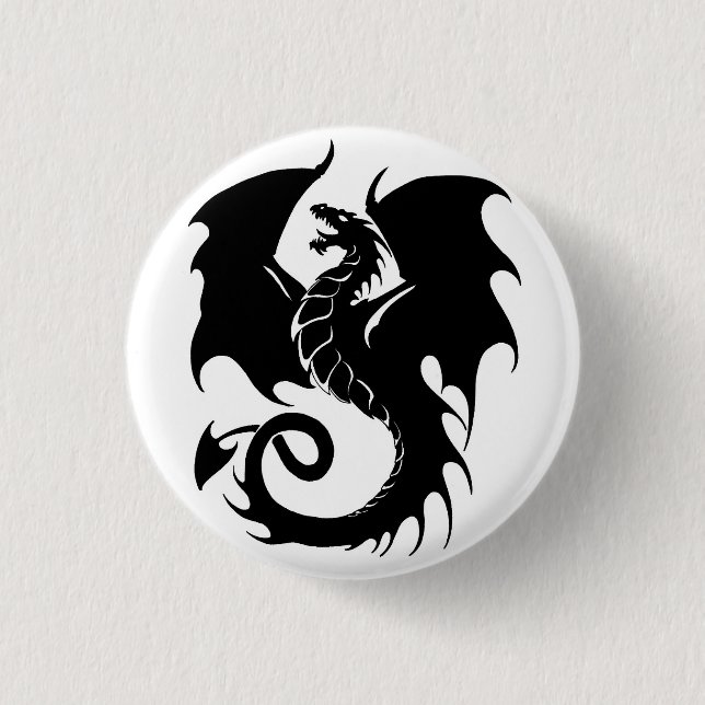 Dragon 1 Inch Round Button (Front)