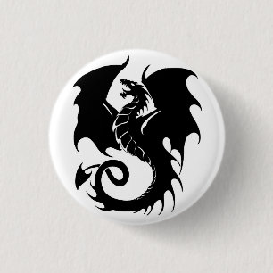 Dragon 1 Inch Round Button