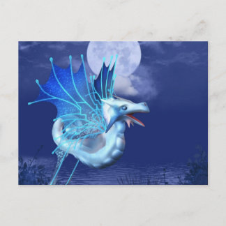 Dragon ailé en vol carte postale