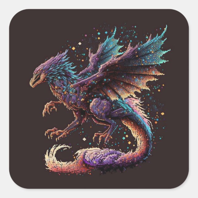 Dragon Air Elemental  Square Sticker (Front)