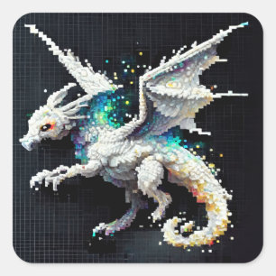 Dragon Air Elemental Square Sticker