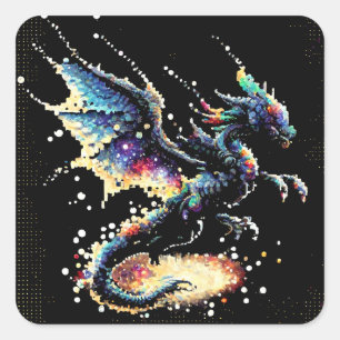 Dragon Air Elemental Square Sticker