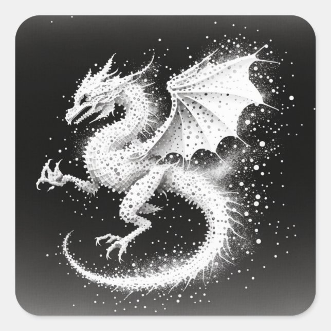 Dragon Air Elementals Square Sticker (Front)