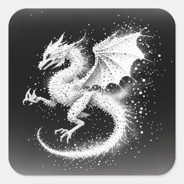 Dragon Air Elementals Square Sticker (Front)
