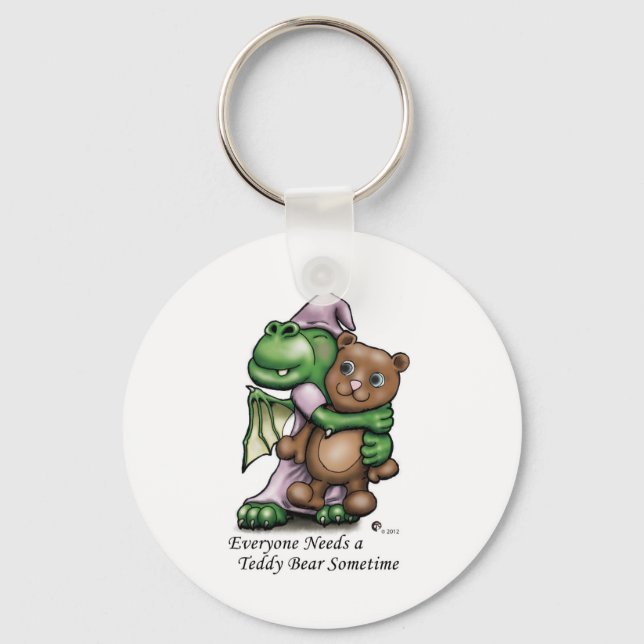 Dragon and Bear Colour Mug Keychain (Front)
