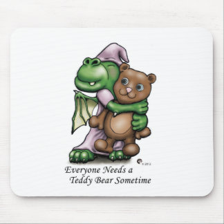 Dragon and Bear Mouse Pad