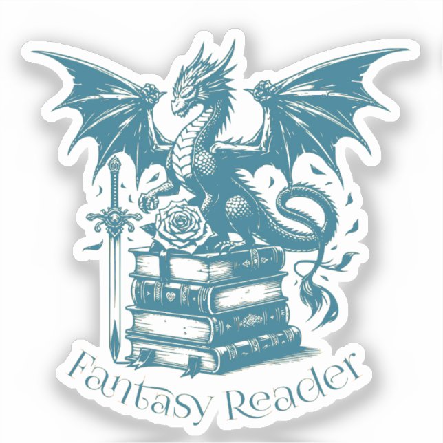 Dragon and Books Fantasy Reader (Front)