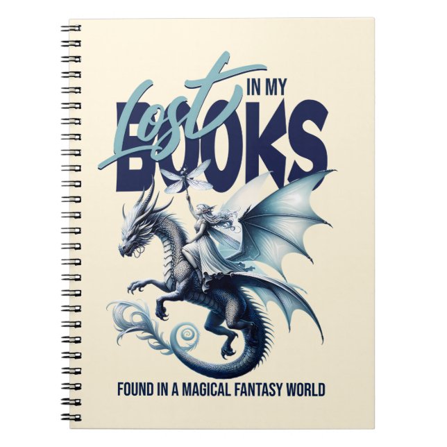 Dragon and Fairy & Fantasy book lover quote (Front)