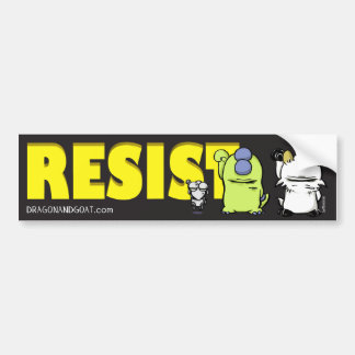 Dragon and Goat Resist Bumper Sticker