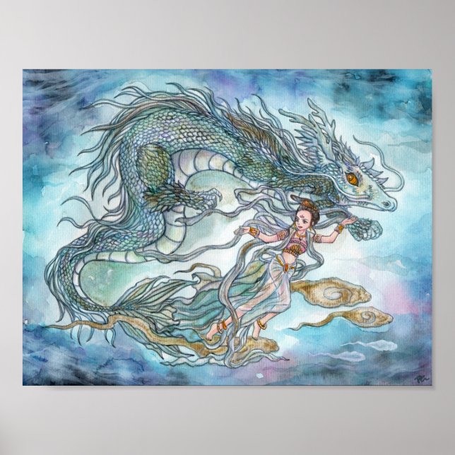Dragon and Goddess Poster (Front)