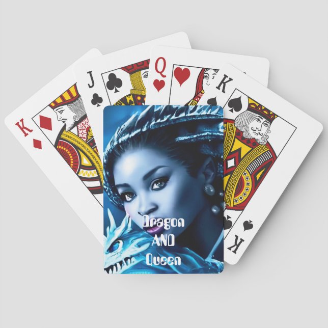 Dragon and His Queen- Classic Playing Cards (Back)