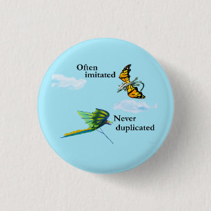 Dragon and Kite 1 Inch Round Button