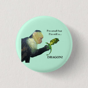 Dragon and Monkey 1 Inch Round Button