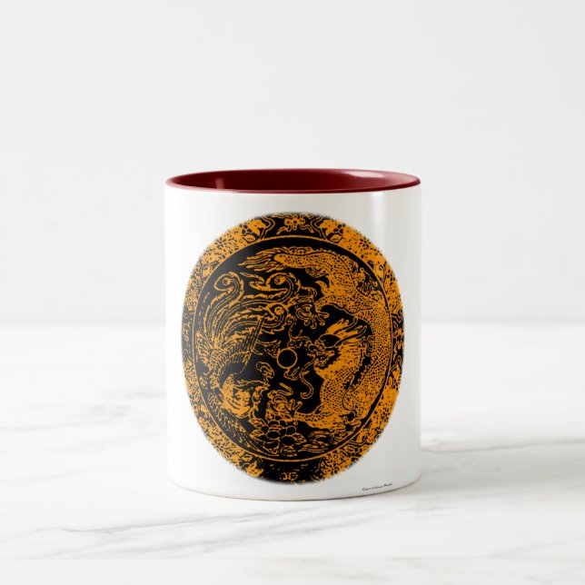 Dragon and Phoenix Mug (Center)