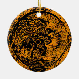 Dragon and Phoenix Ornament