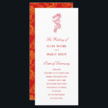 Dragon and Phoenix | Wedding Program<br><div class="desc">Add your details to create a unique and classy yet modern wedding program card in Chinese dragon theme.
All elements of this item are adjustable by using the customization function.  Enjoy creating and making it your own.</div>