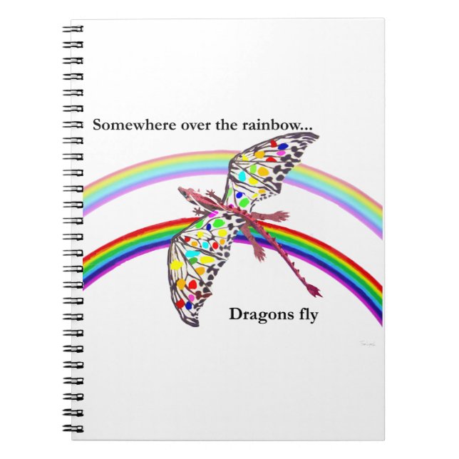 Dragon and Rainbow Notebook (Front)
