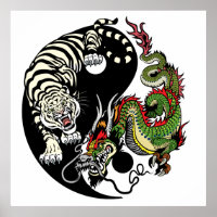 dragon and tiger yin yang