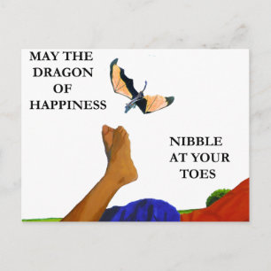 Dragon and Toes Postcard