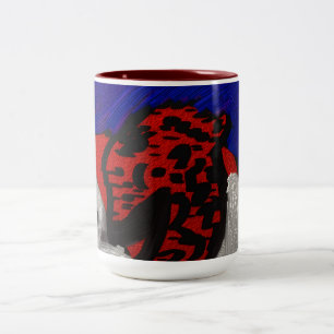 Dragon Angel Two-Tone Coffee Mug