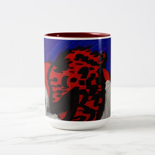 Dragon Angel Two-Tone Coffee Mug (Center)