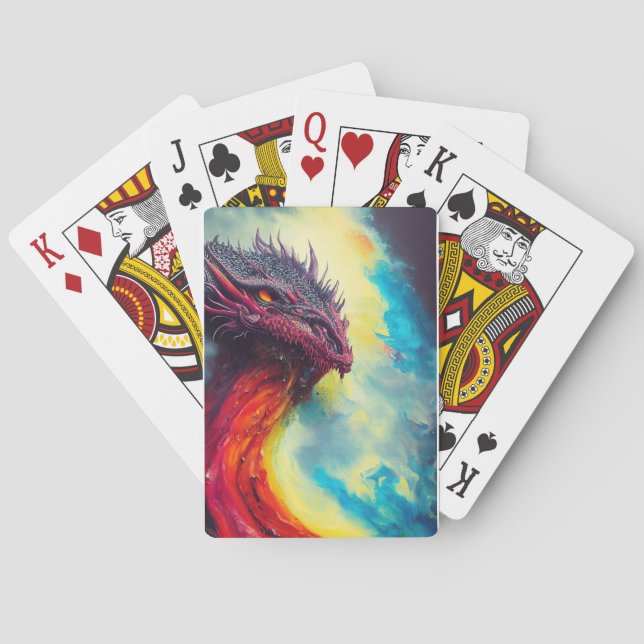Dragon  Animal Discovery Adventure Nature Planet  Playing Cards (Back)
