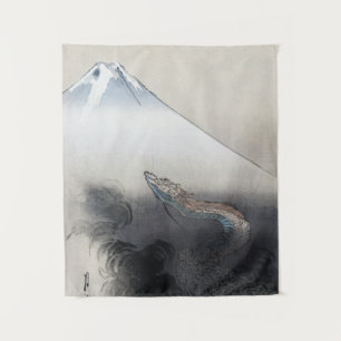 Dragon Ascending Mt. Fuji: Ryu Japanese Culture Tapestry