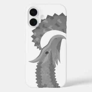 Dragon au cœur gris sur étui iPhone Case-Mate blan