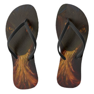 Dragon baby flip flops