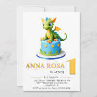 *~* Dragon Baby Photo age 1 AP88 Birthday Party