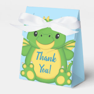 Dragon Baby Shower Blue Favor Box