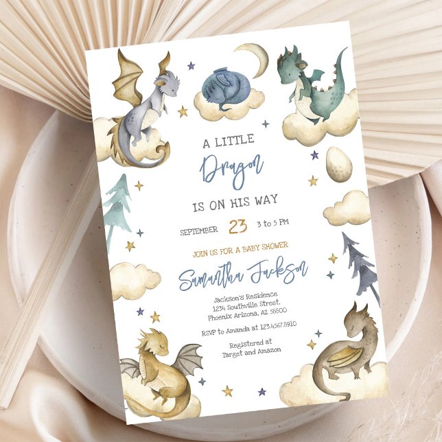 Dragon Baby Shower Invitation (Creator Uploaded)