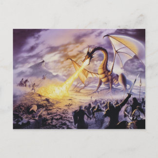 Dragon Battle Postcard
