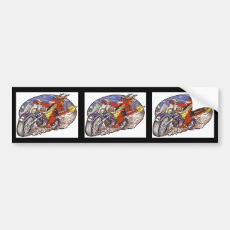 Dragon Biker Bumper Sticker