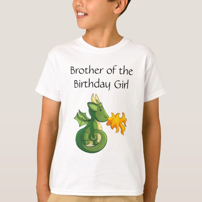 Dragon Birthday Brother T-Shirt (Front)