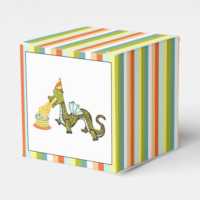 Dragon Birthday Favor Box (Front Side)