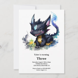 Dragon Birthday Invitation