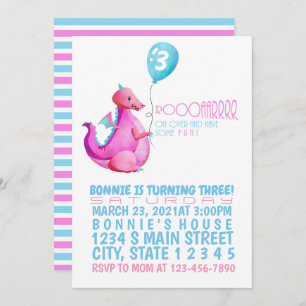 Dragon Birthday Invitation
