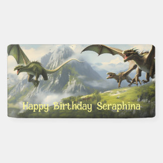 Dragon Birthday Party Banner
