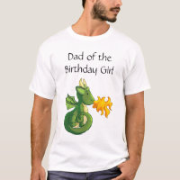 Dragon Birthday Party Dad T-Shirt