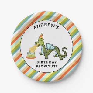 Dragon Birthday Party Paper Plate