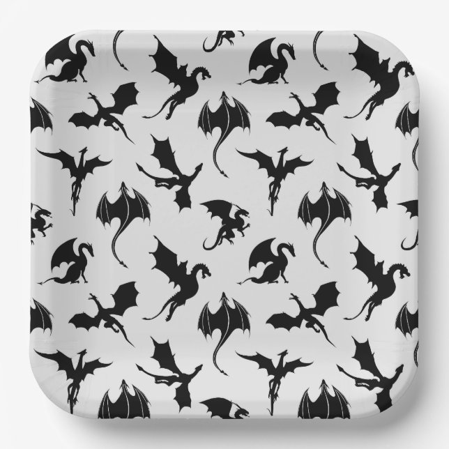 Dragon Birthday Party Paper Plate (Front)
