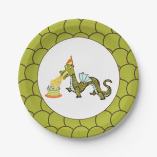 Dragon Birthday Party Paper Plate