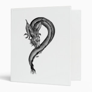 Dragon black and white Design Binder