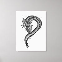 Dragon black and white Design