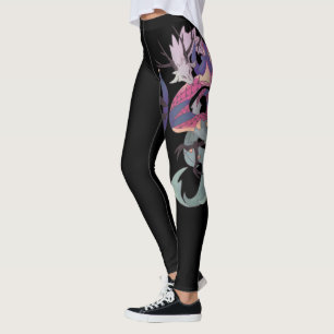 Dragon, black lay leggings