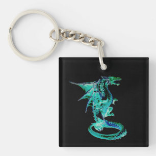 Dragon bleu de mer Océan Fantaisie Créature mythiq