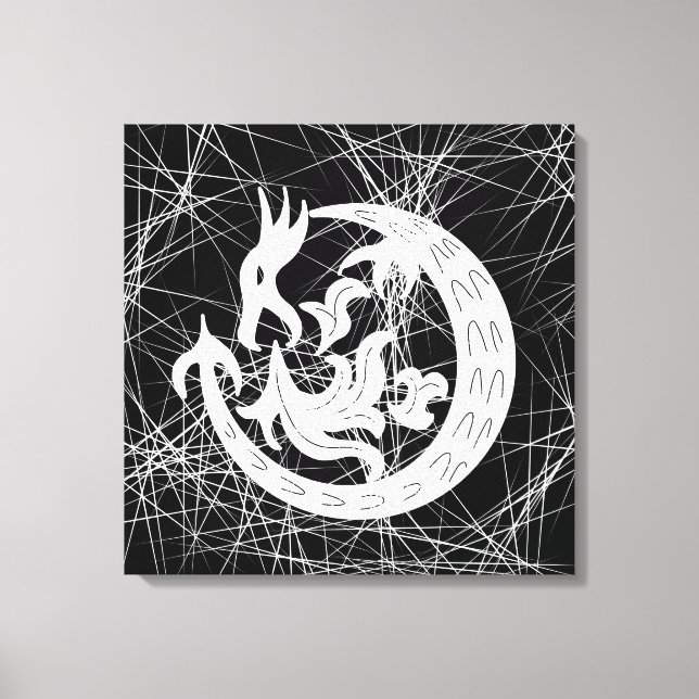 Dragon Blowing Fire   Canvas Print (Front)